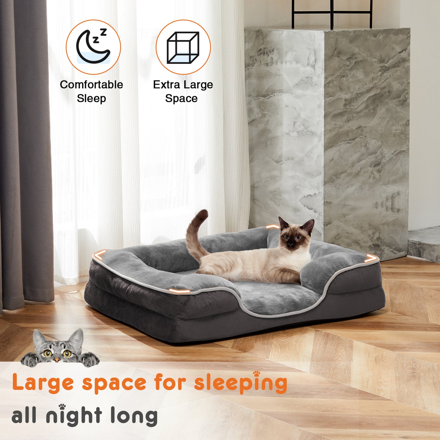 Memory Foam Pet Bed Small